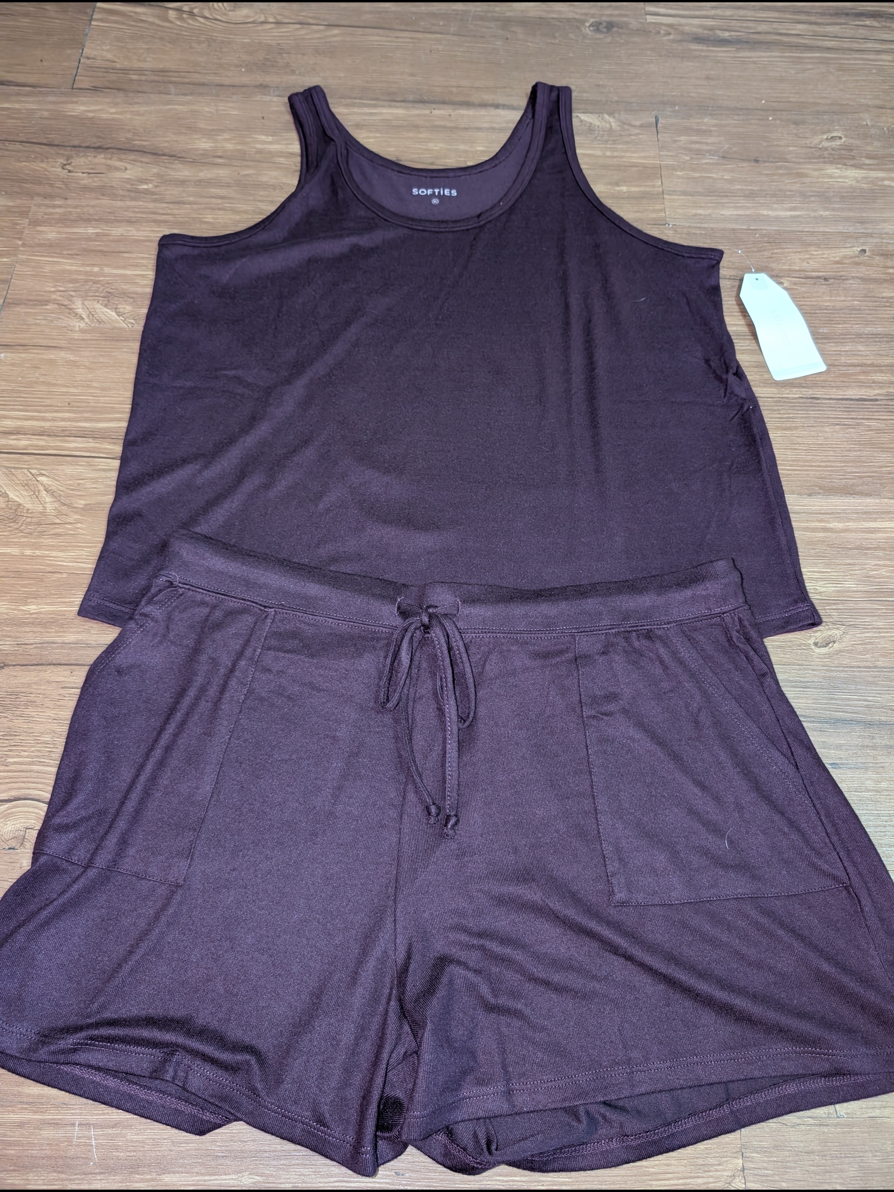 Women's Plum Tank & Shorts Lounge Set